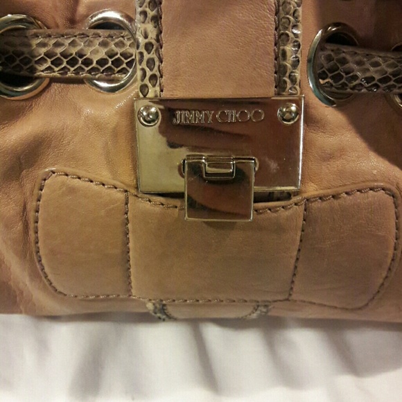 Jimmy choo handbag with python straps - Picture 2 of 3